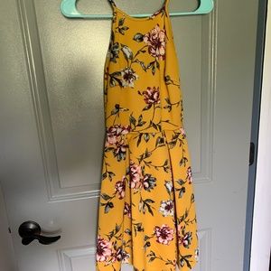 flowery yellow Dress